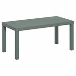 Furinno CLASSIC Coffee Table, Modern Rectangle Coffee Table with 1.8" Triple Thick Tabletop, Side Table, Toolless Assembly, for Living Room, Home Office, Black