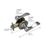 Design House 700534 Springdale Privacy Bed and Bath Door Lever Oil Rubbed Bronze