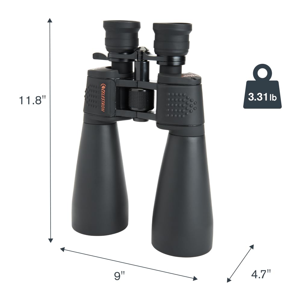 Celestron SkyMaster 15x70 Astronomy Binoculars – Bestselling Binoculars for Stargazing & Long-Range Viewing – Includes Tripod Adapter & Carry Case – Multi-Coated Optics