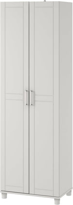 SystemBuild Callahan 24 Inch Utility Storage Cabinet in White