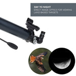 Celestron – AstroMaster 90AZ Telescope – Refractor Telescope – Fully-Coated Glass Optics – Adjustable-Height Tripod – Bonus Astronomy Software Package