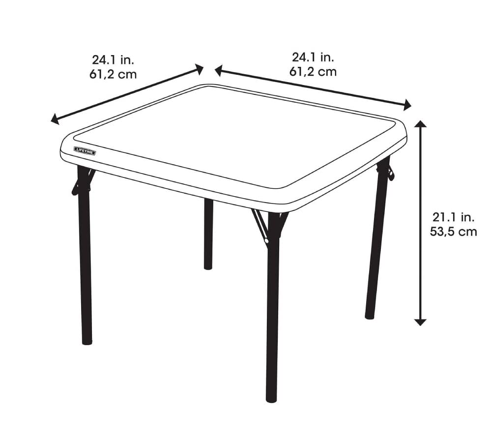 LIFETIME 80425 Kids Folding Table, Almond, 24"