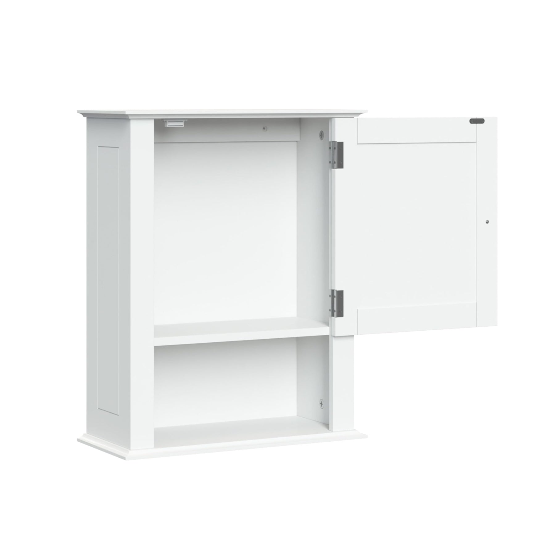 RiverRidge Ashland Single Door Wall, Gray Cabinet,Grey