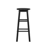 Linon Natural Barstool with Round Seat, 24-Inch