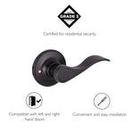 Design House 700534 Springdale Privacy Bed and Bath Door Lever Oil Rubbed Bronze