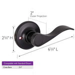 Design House 700534 Springdale Privacy Bed and Bath Door Lever Oil Rubbed Bronze