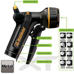 Melnor 65020-AMZ Metal Nozzle with QuickConnect Product Adapter Set, Multi-Pattern, Heavyweight Rear Trigger