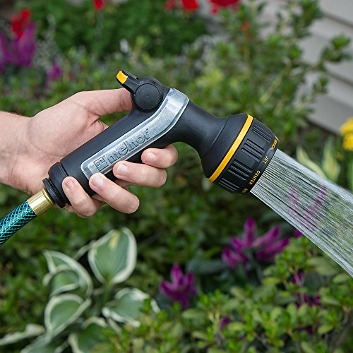Melnor 65020-AMZ Metal Nozzle with QuickConnect Product Adapter Set, Multi-Pattern, Heavyweight Rear Trigger