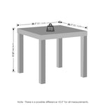Furinno CLASSIC Coffee Table, Modern Rectangle Coffee Table with 1.8" Triple Thick Tabletop, Side Table, Toolless Assembly, for Living Room, Home Office, Black