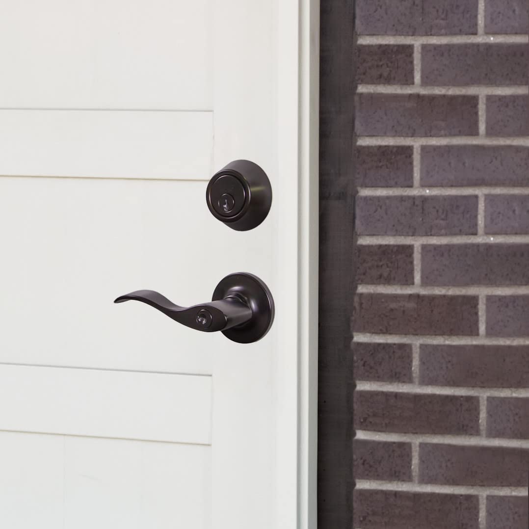 Design House 700534 Springdale Privacy Bed and Bath Door Lever Oil Rubbed Bronze