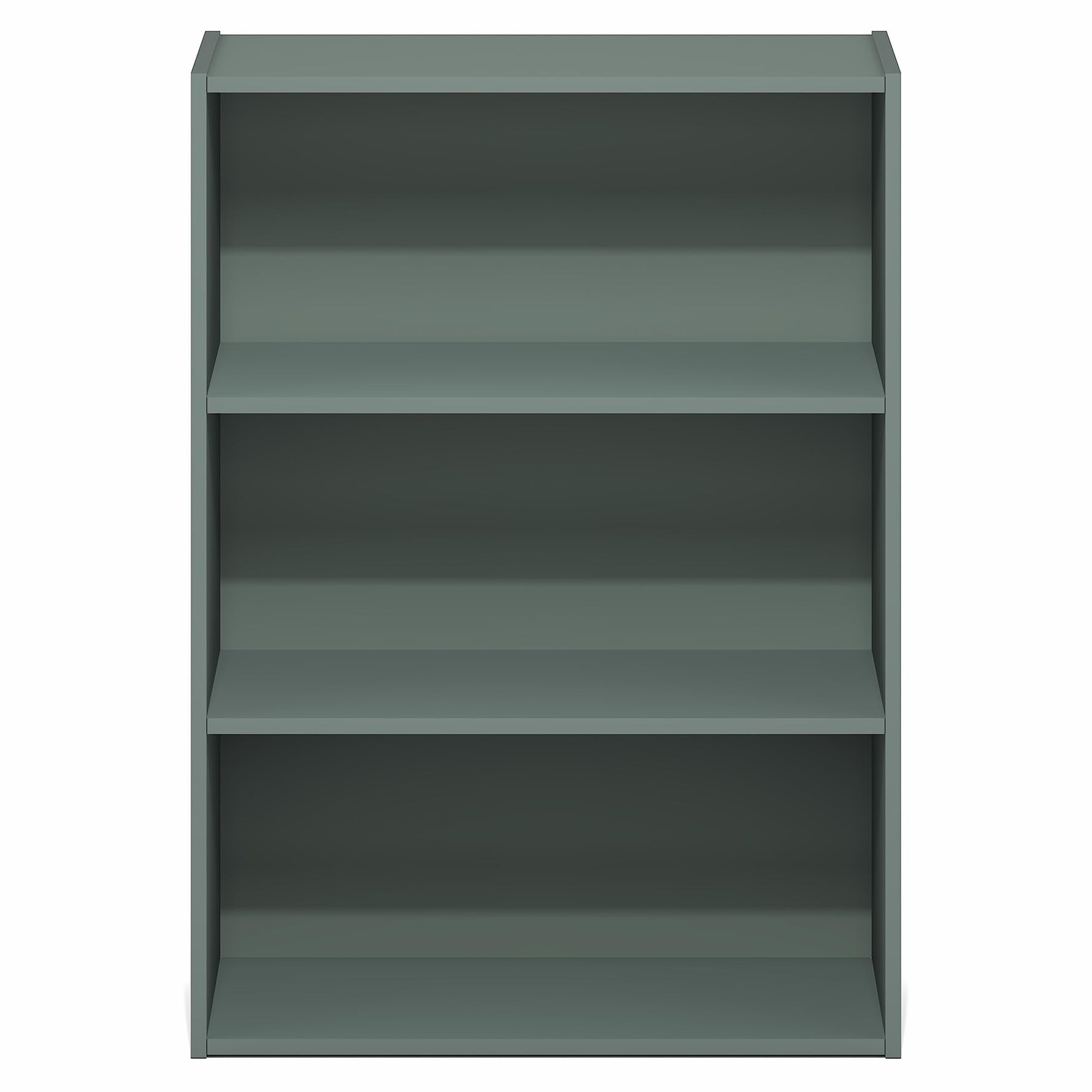 Furinno PASIR Book Shelf, 3-Tier Bookshelf, Storage Shelves Bookcase, 9.7 x 23.7 x 31.5, for Living Room, Bedroom, Home Office, Plain White
