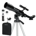 Celestron Travel Scope 50 Portable Refractor Telescope – 50mm Aperture, Fully-Coated Glass Optics – Includes Tripod, Backpack & Software – Ideal for Beginners & Travel