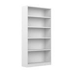 Bush Home Universal Small 2 Shelf Bookcase in Black, Low Storage and Display Bookshelf for Home Office or Living Room Organization
