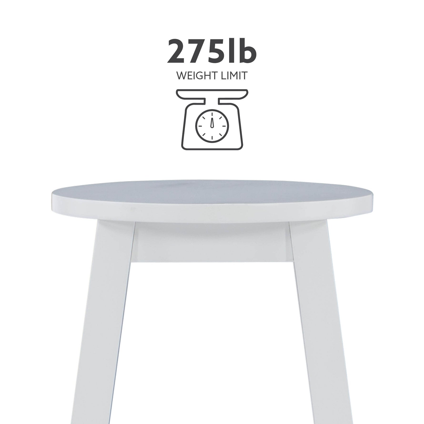 Linon Natural Barstool with Round Seat, 24-Inch