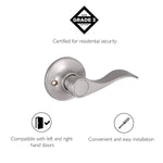 Design House 700534 Springdale Privacy Bed and Bath Door Lever Oil Rubbed Bronze