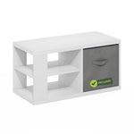 Furinno CLASSIC Coffee Table, Modern Rectangle Coffee Table with 1.8" Triple Thick Tabletop, Side Table, Toolless Assembly, for Living Room, Home Office, Black