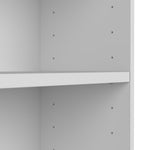 Bush Home Universal Small 2 Shelf Bookcase in Black, Low Storage and Display Bookshelf for Home Office or Living Room Organization