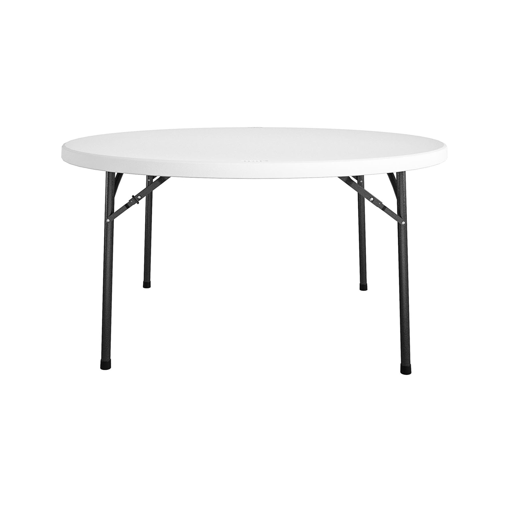 COSCO 6 ft. Fold-in-Half Banquet Table w/Handle, Black