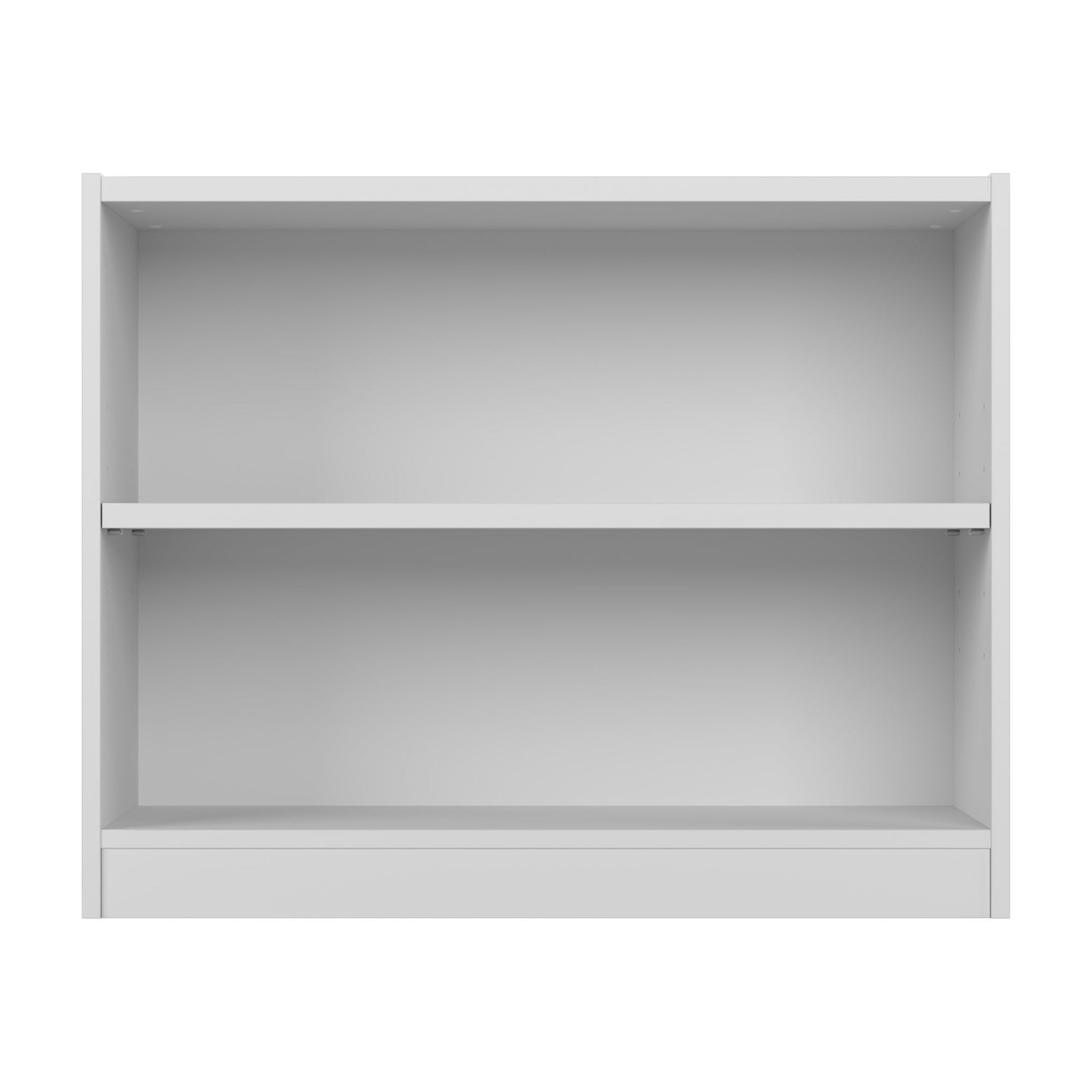 Bush Home Universal Small 2 Shelf Bookcase in Black, Low Storage and Display Bookshelf for Home Office or Living Room Organization