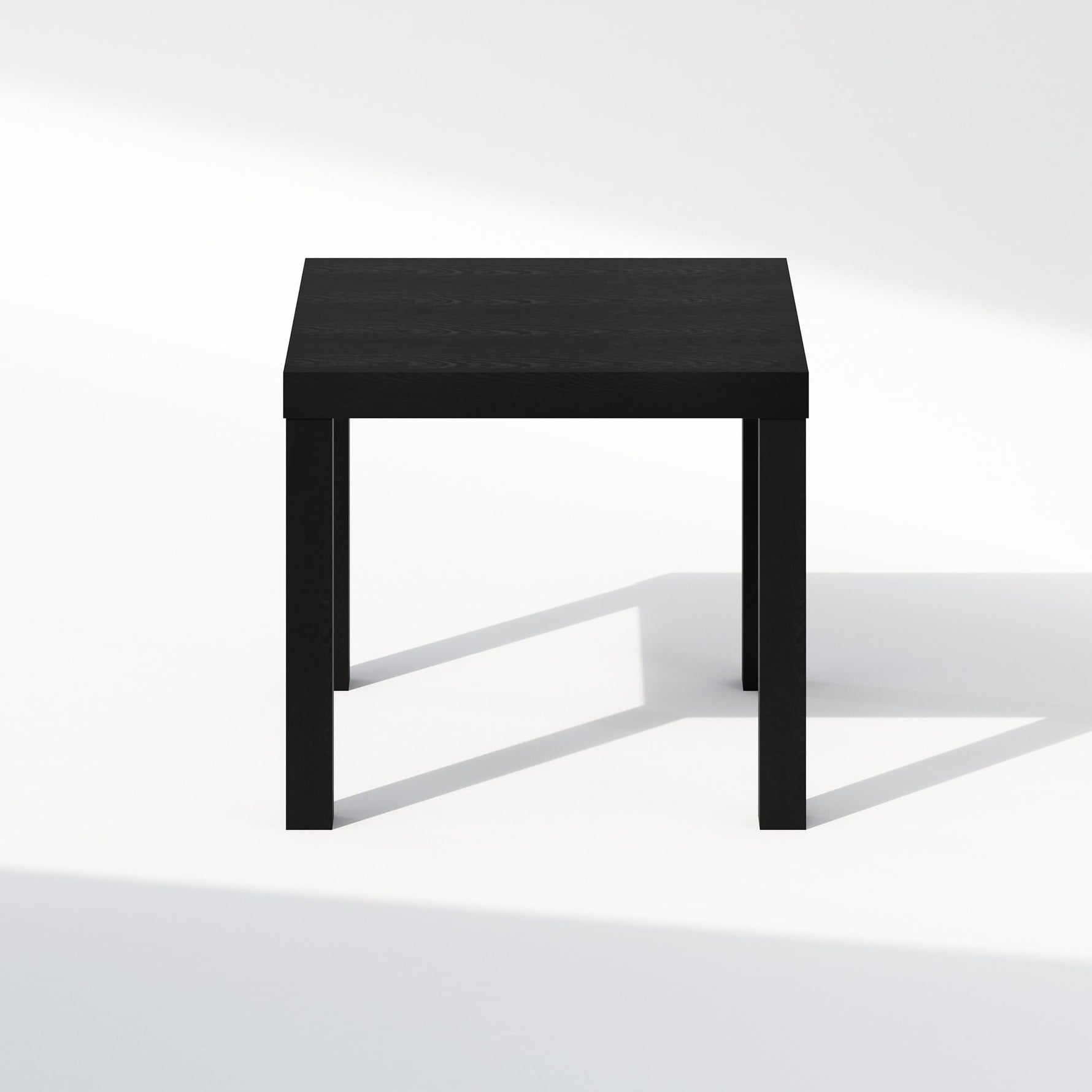 Furinno CLASSIC Coffee Table, Modern Rectangle Coffee Table with 1.8" Triple Thick Tabletop, Side Table, Toolless Assembly, for Living Room, Home Office, Black
