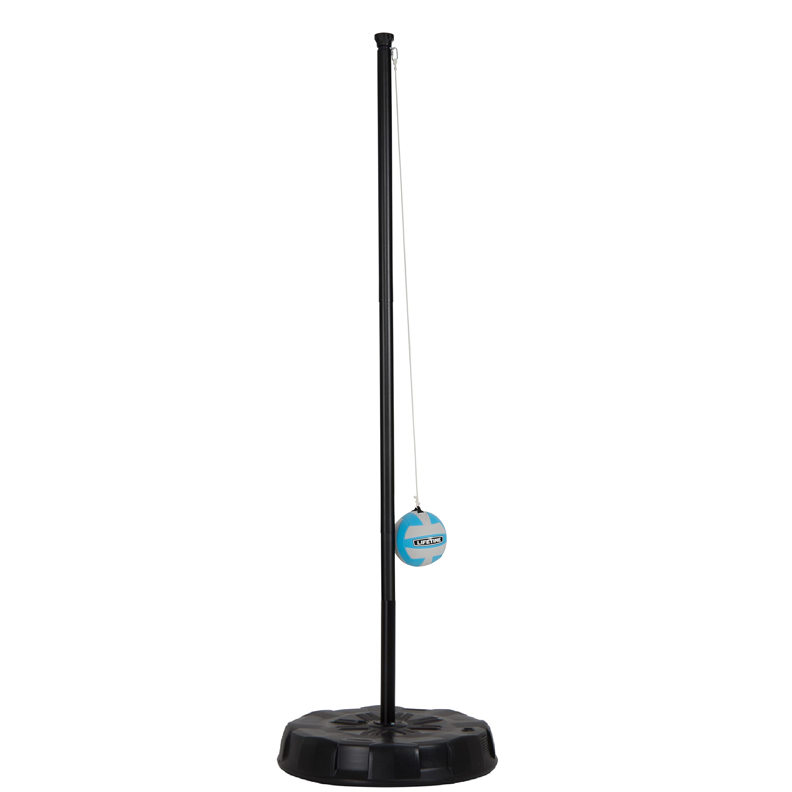 Lifetime Portable Tetherball System, 8" Softplay Ball, Heavy‑Duty Base, Powder‑Coated Steel Pole, 72" Nylon Cord, Stabilizers for Aggressive Play, Outdoor Backyard Game for All Ages