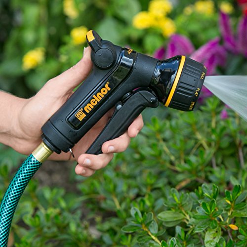 Melnor 65020-AMZ Metal Nozzle with QuickConnect Product Adapter Set, Multi-Pattern, Heavyweight Rear Trigger