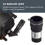 Celestron Accessory Kit with Five 1.25" Plossl Eyepieces, 2x Barlow and Filter Set