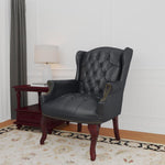 BOSS Office Products Wingback Traditional Guest Chair in Black