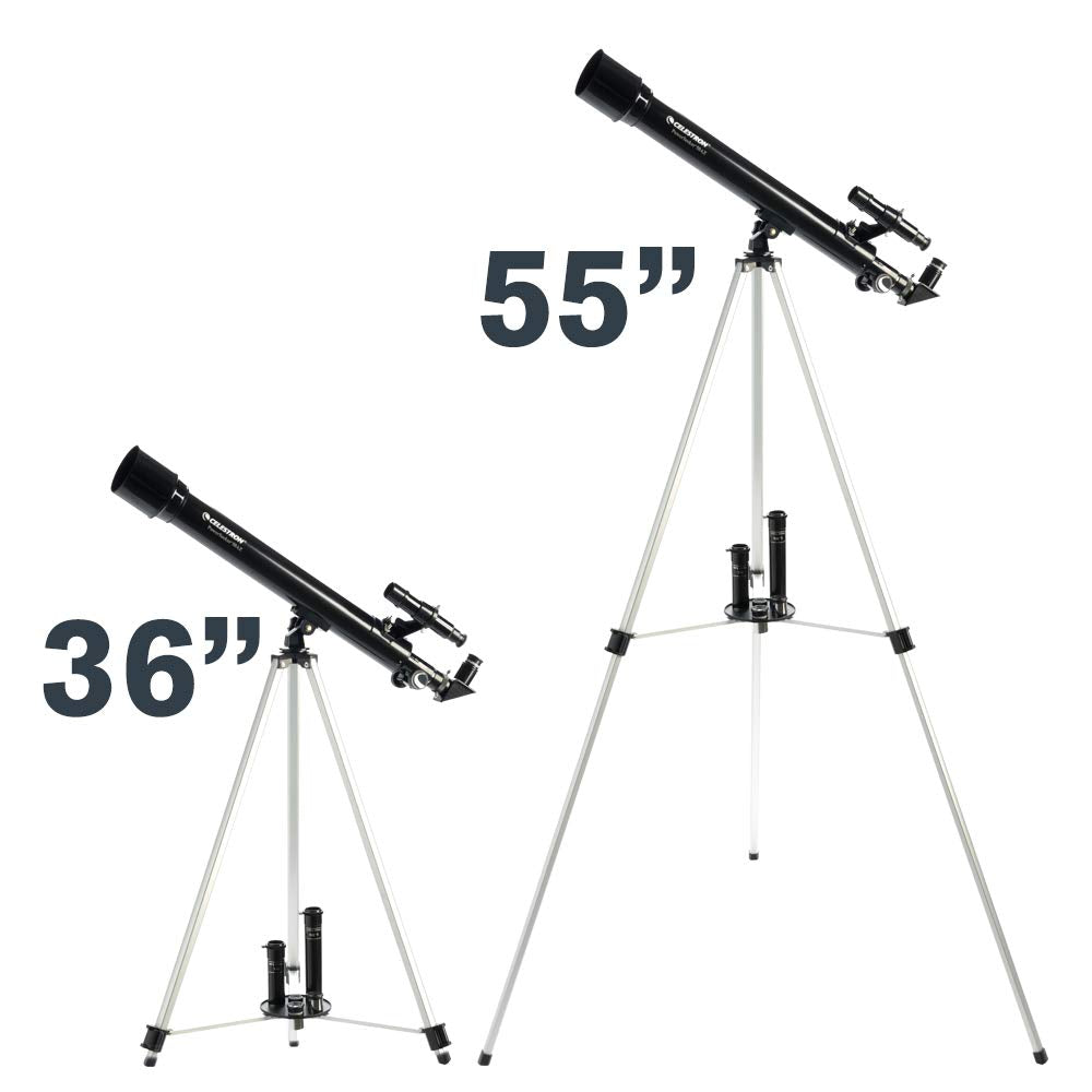 Celestron - PowerSeeker 50AZ Telescope - Manual Alt-Azimuth Telescope for Beginners - Compact and Portable - Bonus Astronomy Software Package - 50mm Aperture