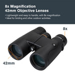 Celestron - Nature DX 8x42 Binoculars – Ideal for Birding and Outdoors – 42mm Objective Lenses – Wide 7.4° Field of View – BaK-4 Prisms – Fully Multi-Coated – Waterproof and Fogproof