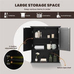 28" H x 23.5" W Wall Mount Medicine Cabinets with Adjustable Shelf and 2-Door for Bathroom Laundry Living Room
