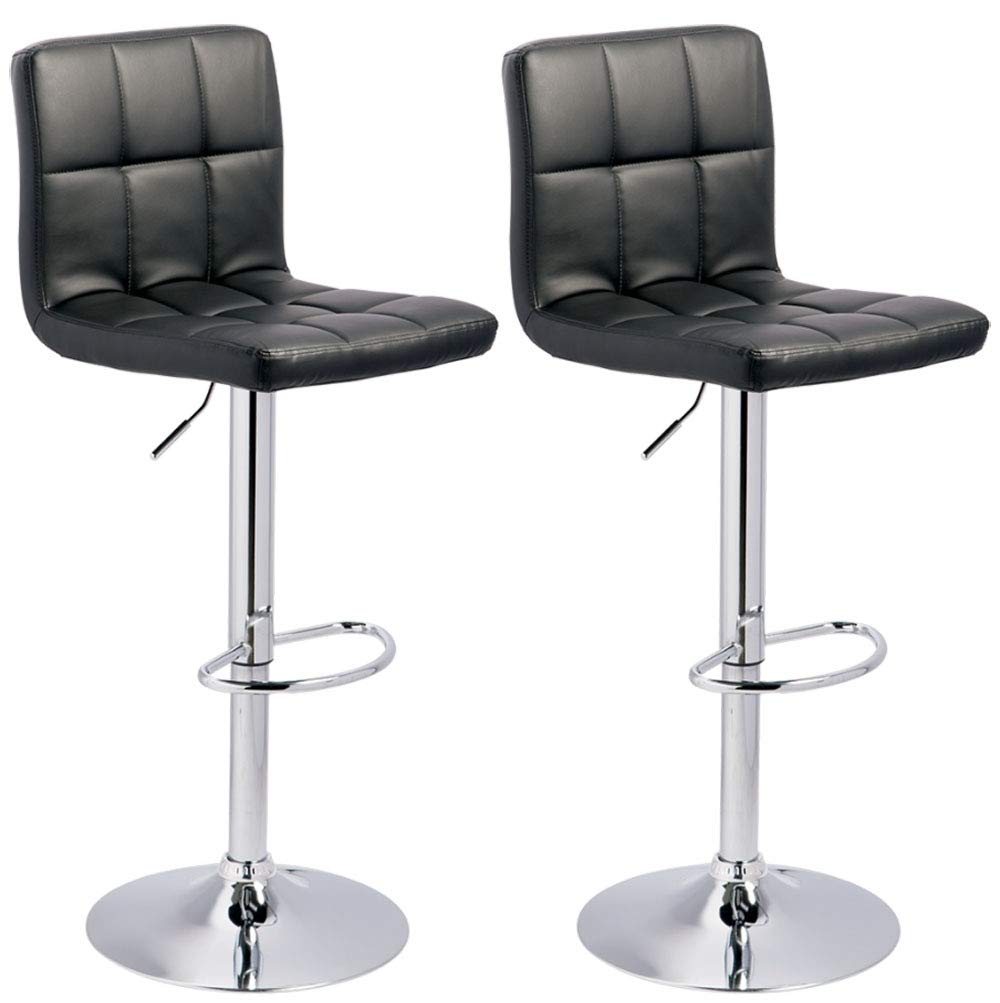 Signature Design by Ashley Centiar 24" Counter Height Modern Bucket Barstool, 2 Count, Black