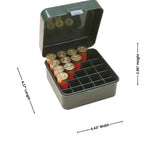 MTM Case-Gard S25D-11 Shotshell box, 25 Round, Flip Top, Mechanical hinge, USA Made, Forest Green