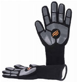 BLACKSTONE 5558 Griddle Gloves with Silicone Palm Pads - Heat Resistant up to 500 Degrees, Easy Grip for Indoor and Outdoor Cooking, Grilling, Baking, Fire Pit, Fryer, Oven, One Size, Black/Grey