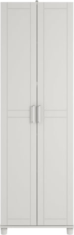 SystemBuild Callahan 24 Inch Utility Storage Cabinet in White