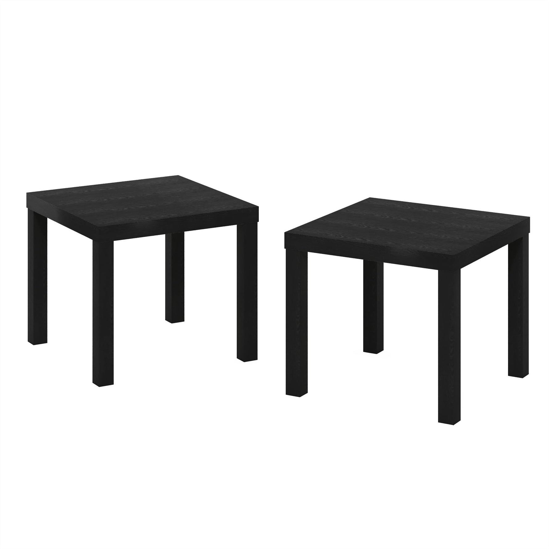 Furinno Classic Homey Square Parsons Side End Table, 1-Pack, Black