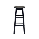 Linon Natural Barstool with Round Seat, 24-Inch