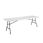 COSCO 6 ft. Fold-in-Half Banquet Table w/Handle, Black