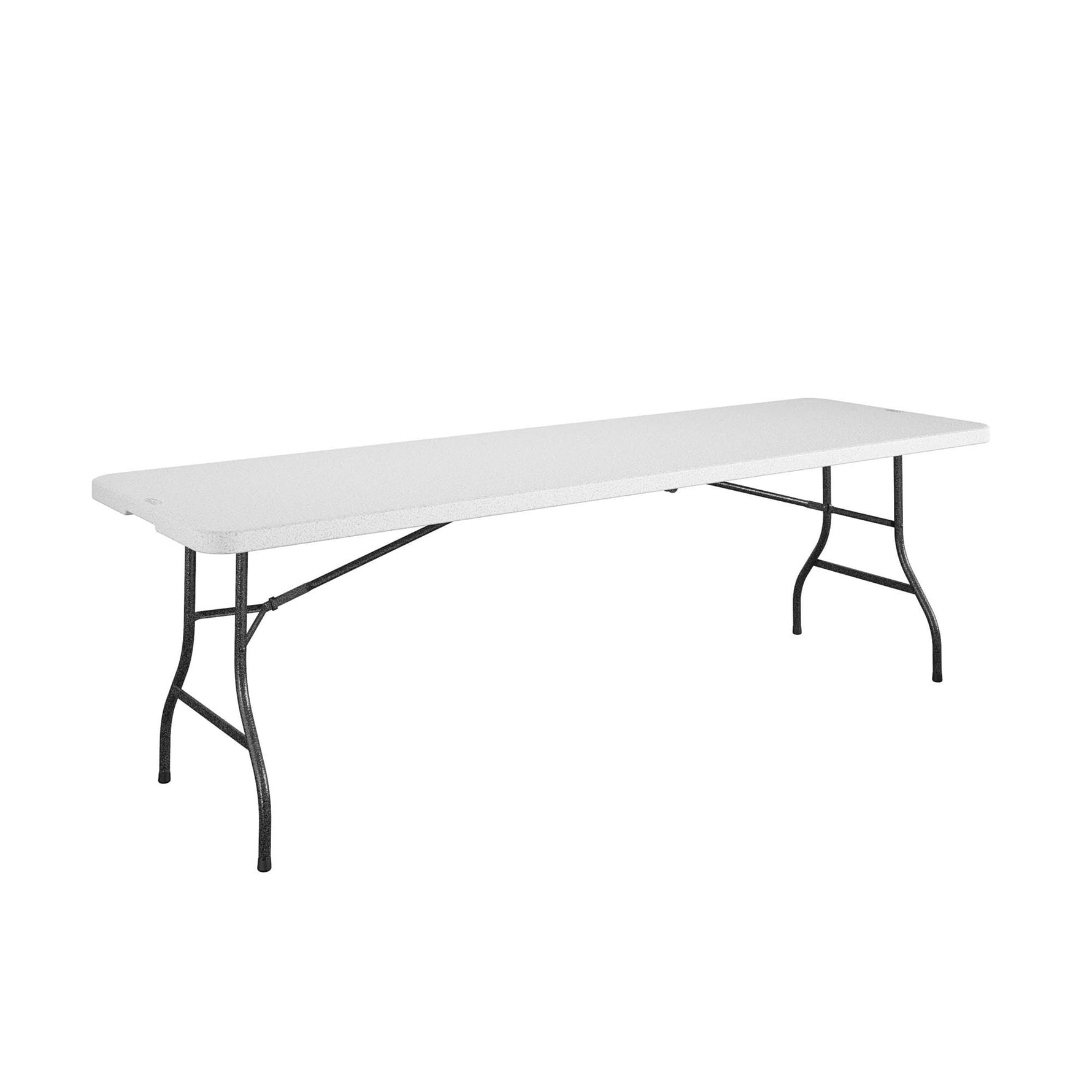 COSCO 6 ft. Fold-in-Half Banquet Table w/Handle, Black