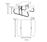 LIFETIME 280094 Kid's Picnic Table, Size 1, Almond