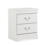 Signature Design by Ashley Alisdair Traditional 2 Drawer Nightstand, 23.75" Tall, Dark Brown