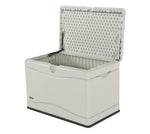 LIFETIME 60059 Black Bottom & Desert (Tan) Sides and Lid Outdoor Storage Box-80 Gal, 80 Gallon, Desert Sand