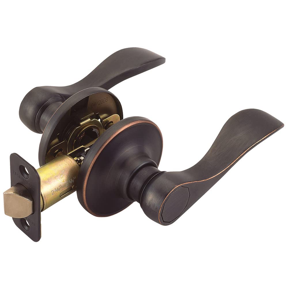 Design House 700534 Springdale Privacy Bed and Bath Door Lever Oil Rubbed Bronze