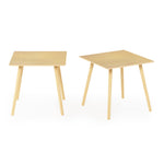 Furinno Classic Homey Square Parsons Side End Table, 1-Pack, Black