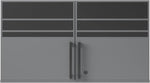 Systembuild Evolution Shelby 2 Door Storage Garage Wall Cabinet, Graphite