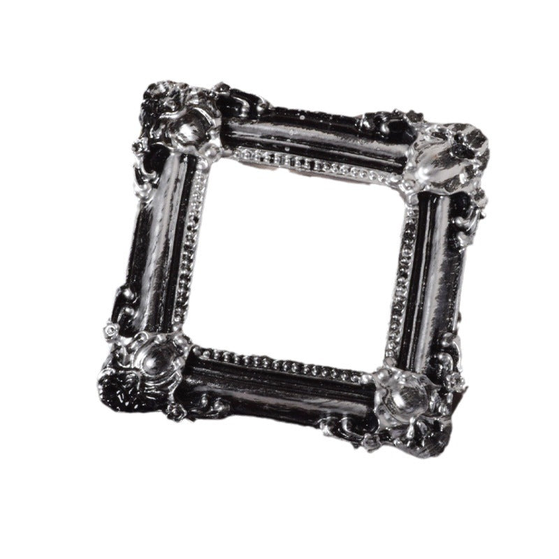 Retro Oil Painting Outer Frame Framed Mini Photo Frame