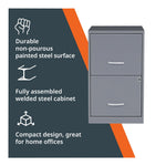NuSparc 2 Drawer Locking Filing Cabinet | Pre-Assembled Steel Construction | Space-Saving Design is Perfect for Home and Small Office | Letter-Size | Assembled in North America