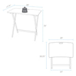 Presto Products Company American Trails Arizona Folding Table with Solid Red Oak,Warm Brown