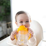 Dr. Brown's Milestones Baby's First Straw Cup, Training Cup with Weighted Straw, 9 oz/270 mL, BPA-free, 6m+, Dark Blue, 1-Pack