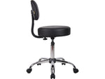 Boss Office Products Antimicrobial Vinyl Medical Spa Stool in Black